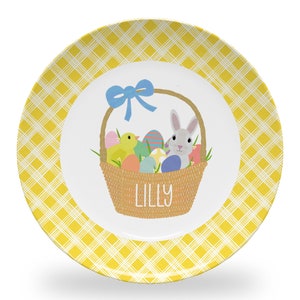 Plato de Pascua personalizado: apto para microondas Playful Font