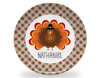 Personalized Thanksgiving Plate: Microwave Safe