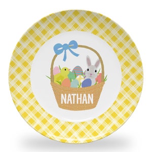 Plato de Pascua personalizado: apto para microondas Bold Font