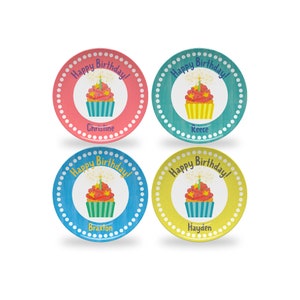 Personalized Birthday Plate for Kids | Cute First Birthday Gift for Children | Monogrammed with Name | BPA Free | Cute Gift for Boys & Girls