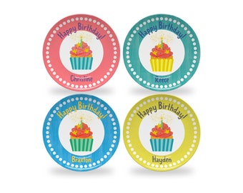 Plato de cumpleaños personalizado: apto para microondas