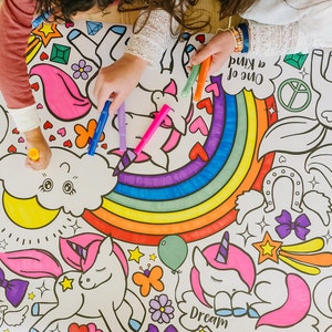 Colored unicorn banner.