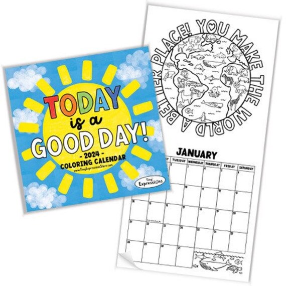 Kids 2024 Inspirational Coloring Calendar Today is A Good Day Calendar Monthly Wall Calendar With Months and Days 12 X 12 Calendar - Etsy Kids 2024 Inspirational Coloring Calendar Today is A Good Day Calendar Monthly Wall Calendar With Months and Days 12 X 12 Calendar - Etsy