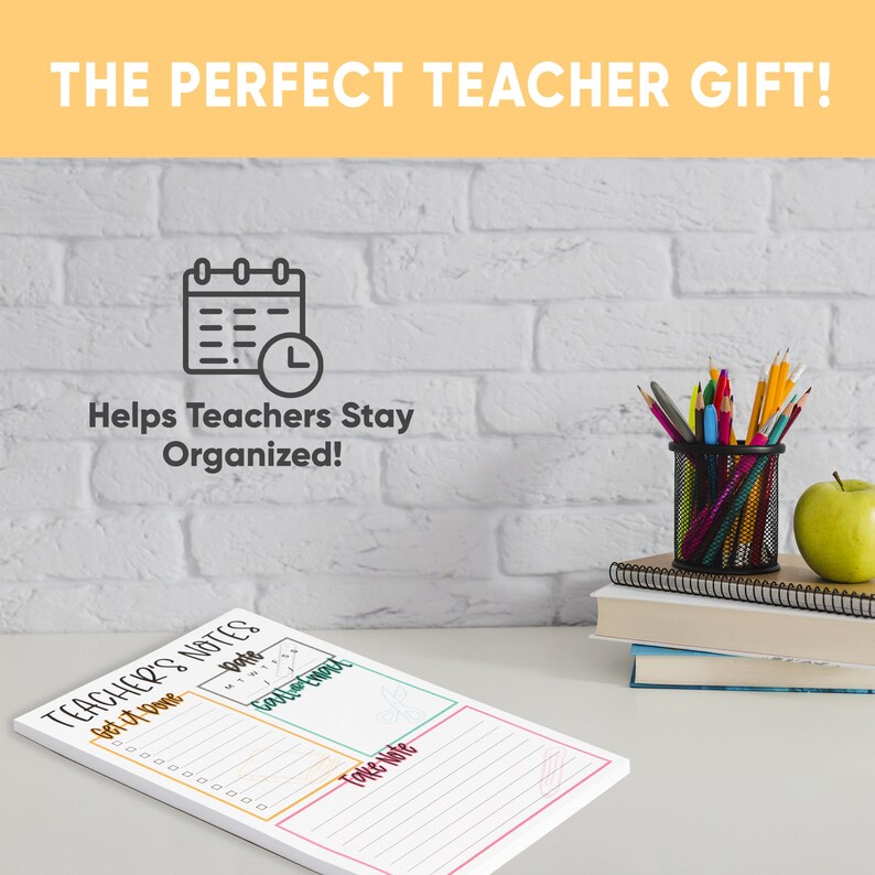 Teacher Appreciation Notepads Teacher Gifts & School Etsy