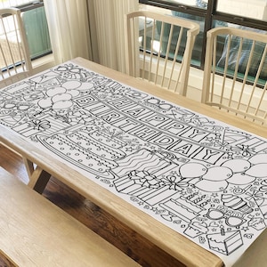 GIANT 6 ft. Birthday Coloring Banner: Personalized Party Decor image 4