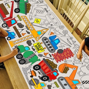  Extra Large Paper Coloring Tablecloth for Kids