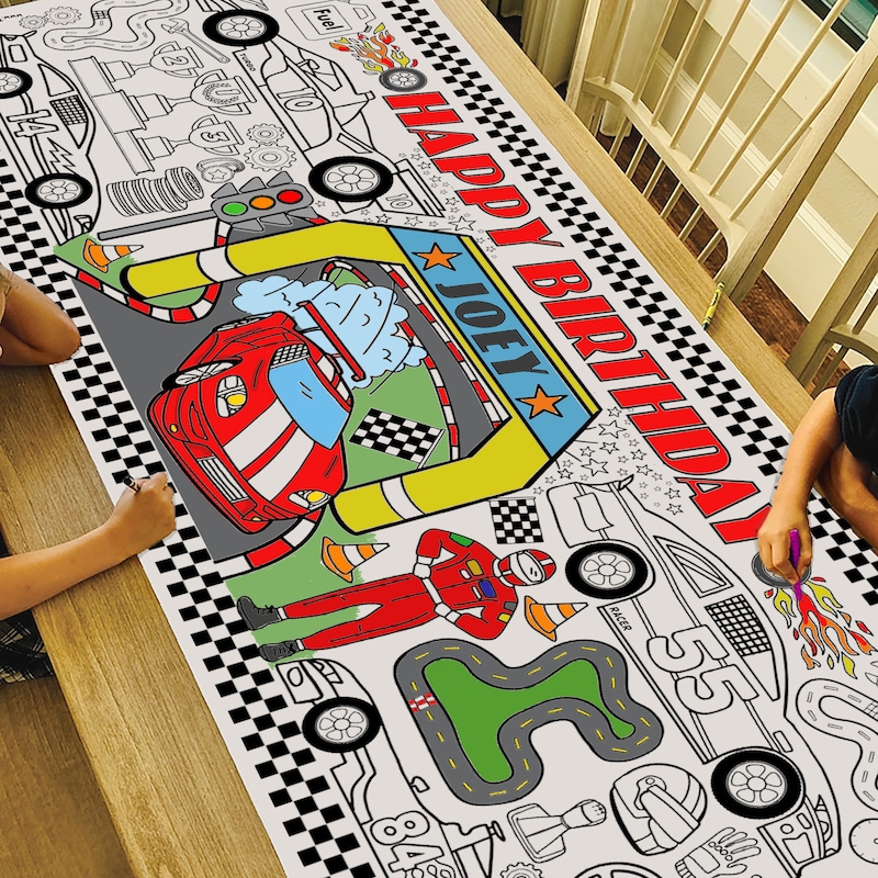 Custom Car Coloring Banners Etsy