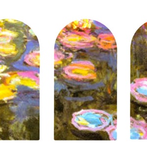 Monet's Water lilies nail decals