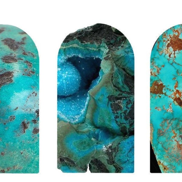 Turquoise nail set