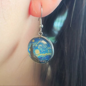Starry night earrings