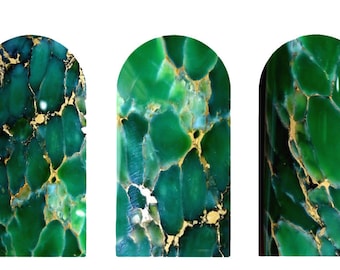 Variscite nail decals