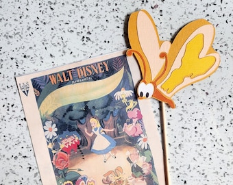 Bread and Butterfly Wand - Party Supplies Birthday Baby Shower Decor Table Snack Nursery Tea Party Alice Mad Hatter Flowers Centerpiece