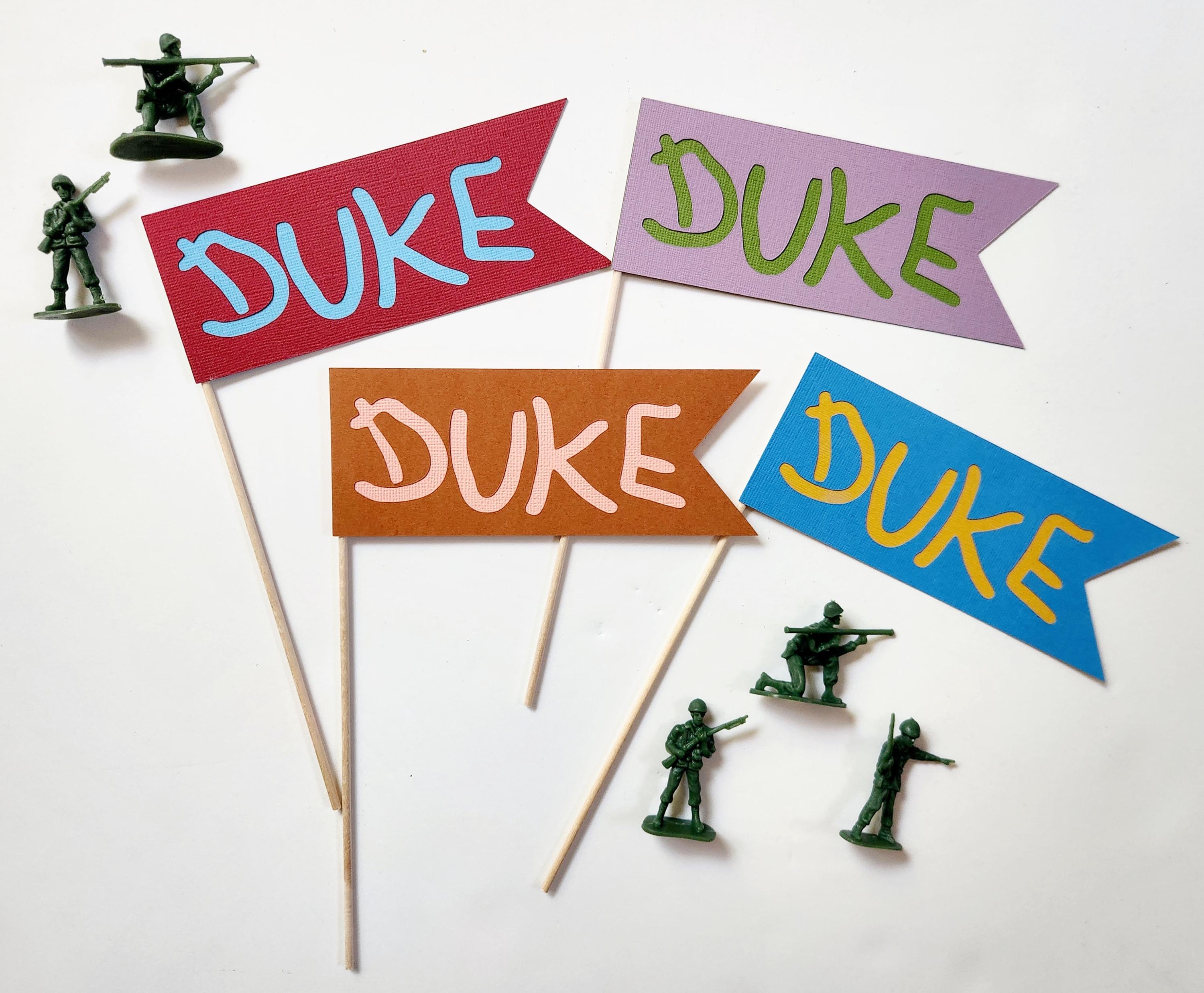 Toy Story Name Pennant Flag: Custom Birthday Party Decoration
