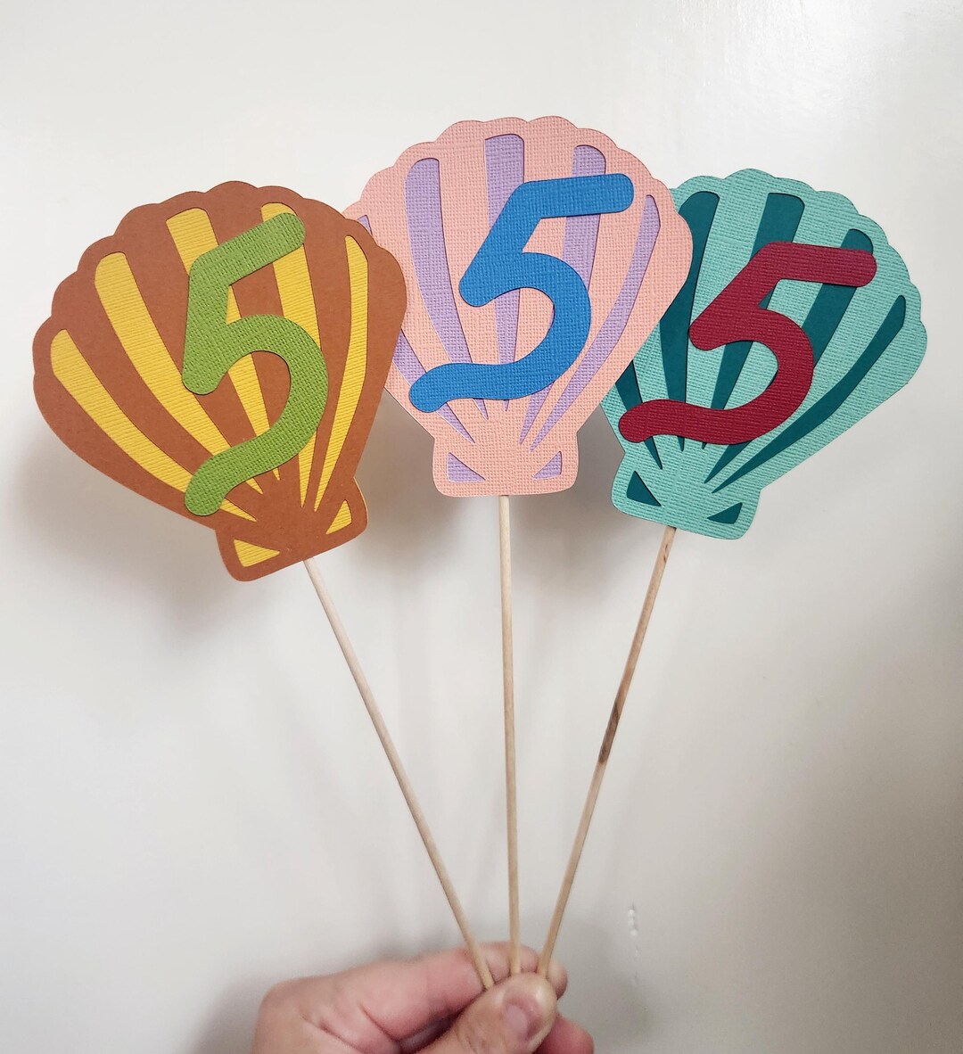Shell Number Matching Shell Number Wand: Little Mermaid Party Decoration - Etsy