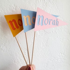 Boho Personalisierte Disneyland Wimpel Flagge - Party Zubehör Dekoration Mittelstück Tisch Snacks Anlässe Bin Korb Zauberstab Heller Vintage