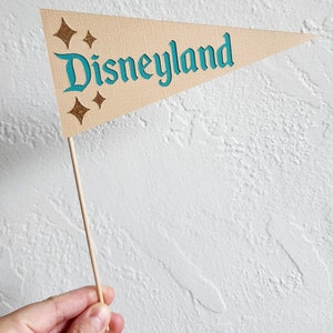 Mod Magic Disneyland Pennant Flag Party Supplies Decoration Center Piece Table Snacks Occasions Bin Basket Wand Bright Vintage Style Stars image 3