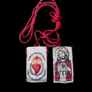 Escapulario Sagrado Corazón de Jesús -Jesús - Escapulario Rojo **Envío gratis