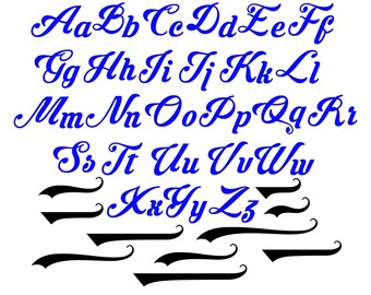 Baseball Font Svg, Font Swashes Svg, Monogram Script Font Svg, Svg fonts for Cricut, Svg Fonts for Silhouette.