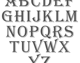 Anternna SVG Fonts, Monogram Svg Fonts, Svg fonts for Cricut, Svg Fonts for Silhouette.