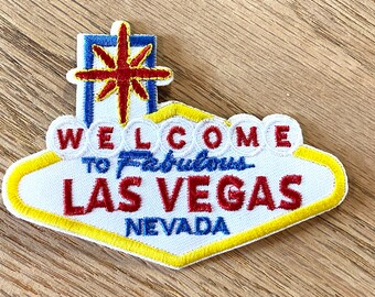 thumbnail image 2 of Welcome To Fabulous Las Vegas Patch – 3x4 Embroidered Iron-On Souvenir For Jackets & Bags 2 of 4