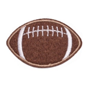 Football iron on hat patch 2&quot; x 1.5&quot;, embroidery patch, trucker hat patch, sports patch, football