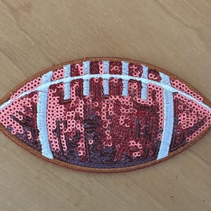 Sequin Football hat patch , embroidery patch, trucker hat patch