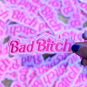 Bad B*tch-hoedpatch 4&quot; x 1&quot;, borduurpatch, patch truckerhoed