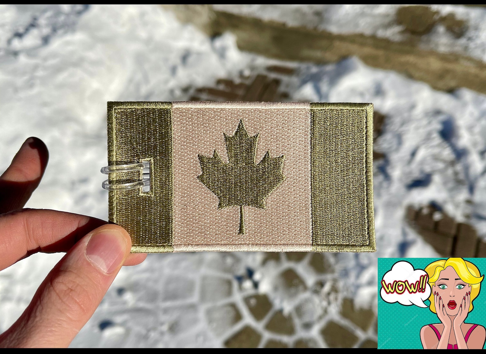 Canadian Flag Army Embroidered Luggage Tag NEVER BREAKS Etsy UK