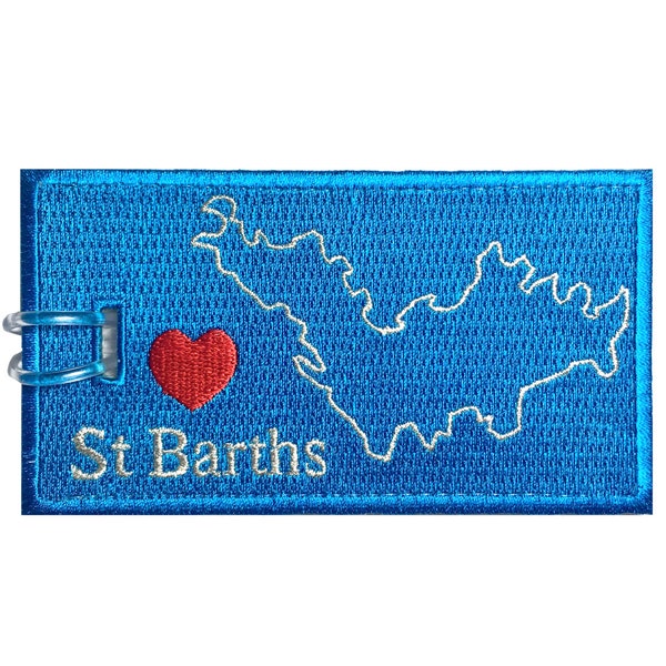 ST Barths Embroidered Luggage Tag (NEVER BREAKS!)