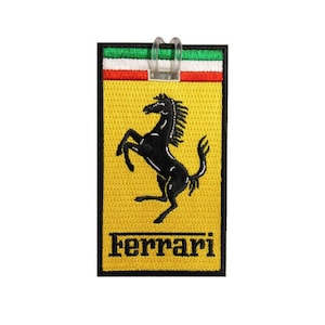 Ferrari Logo Embroidered Luggage Tag (NEVER BREAKS!)