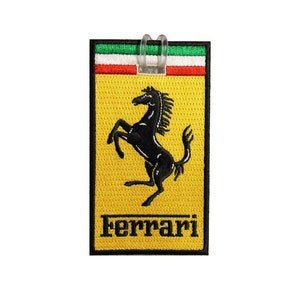 Ferrari Logo Embroidered Luggage Tag (NEVER BREAKS!)