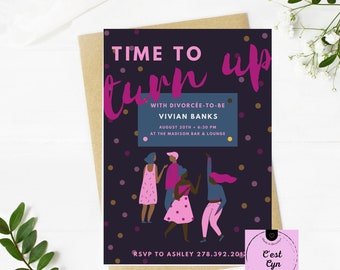 Divorce Party Invitation - Instant Download - Divorce Invitation - Ain't sorry Invitation - Boy Bye Invitation - Divorce Invite - Free Woman