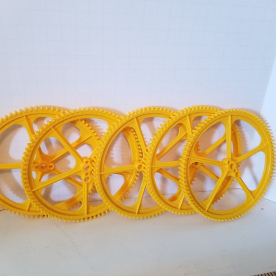 K/'nex Gear Lot Replacement Parts 5 KNEX Metallic Gold 1 Inch Gears Pieces