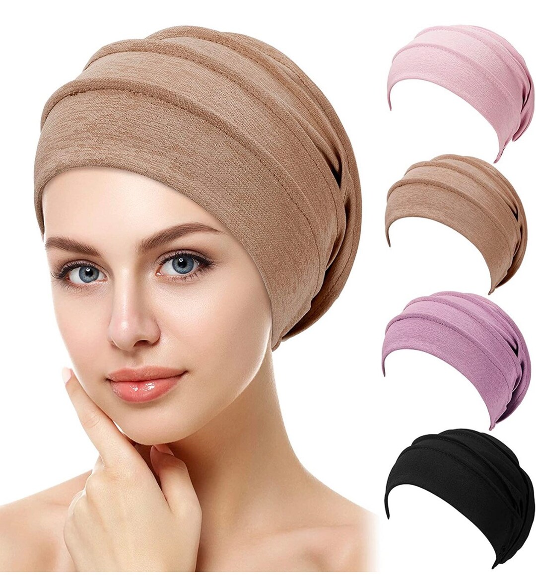Cover All Head Wrap slouchy Beanies Womens Headwear Sleeping Beanies
