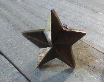 Sterne Knöpfe, Sterne Dekor Griffe, antike Bronze Kommode Schublade Knäufe, Metall Schreibtischschrank Griffe