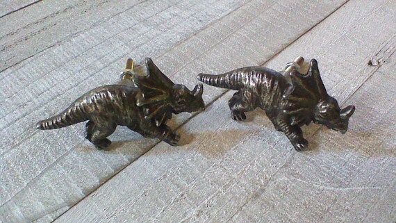 Dinosaur Drawer Knobs Dinosaur Decor Handles Triceratops Etsy