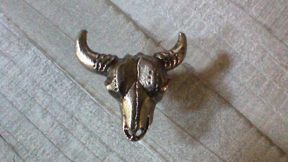 Cow Skull Drawer Knobs Pewter Longhorn Decor Handles Western Etsy