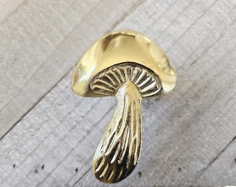 Puxadores de Gaveta em Formato de Cogumelo: Puxadores Dourados e Divertidos para Armários, Decoração com Cogumelos