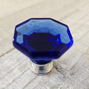 Blue Glass Knobs, Etched Glass Knobs, Ball Knobs, Crystal Knobs, Fancy, Vintage Inspired Dresser Drawer Pulls, Desk Cabinet Handles