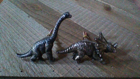 Set Of 2 Dinosaur Drawer Knobs Dinosaur Decor Handles Etsy
