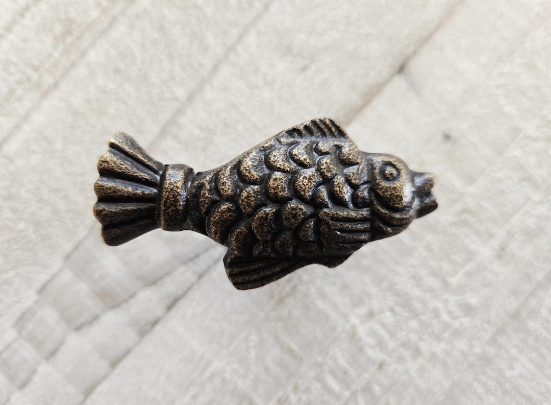 Fish Drawer Knob, Fishing Decor, Fish Handles, Cabin Dresser Pulls ...