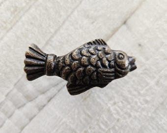 Fish Drawer Knob, Fishing Decor, Fish Handles, Cabin Dresser Pulls, Desk Cabinet Knobs