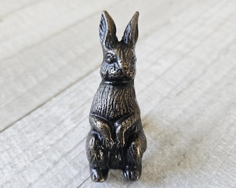 Antique Brass Rabbit Knobs, Antique Gold Drawer Knobs, Dresser Drawer Pulls, Easter Bunny Knobs, Spring Decor, Classy Gold Knob