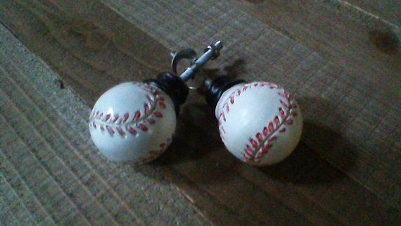 Baseball Drawer Knobs Baseball Handles Boy Dresser Drawer Etsy