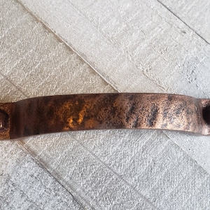 Rustic Copper Drawer Pulls, Copper Handles, Southwest Drawer Pulls, Farmhouse Knobs, Cabin Dresser Drawer, Desk Cabinet 4&quot;