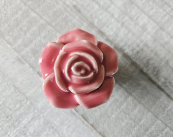 Keramik Blumenknöpfe, Möbelknäufe, Vintage inspirierte Knäufe, Knäufe, Knäufe, Knäufe, Knäufe, Schrankknäufe