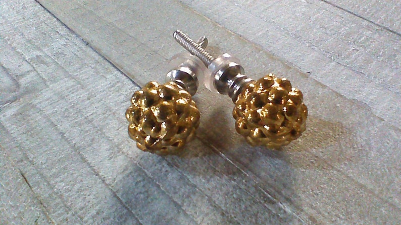 Gold Drawer S Glass Ball Handles Round Dresser Image 0