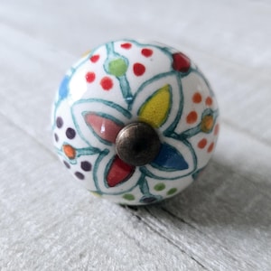 Rainbow Knobs, Rainbow Ball drawer pulls, Whimsical Knobs, Fantasy Inspired Handles, Dresser Drawer Pulls, Desk Cabinet