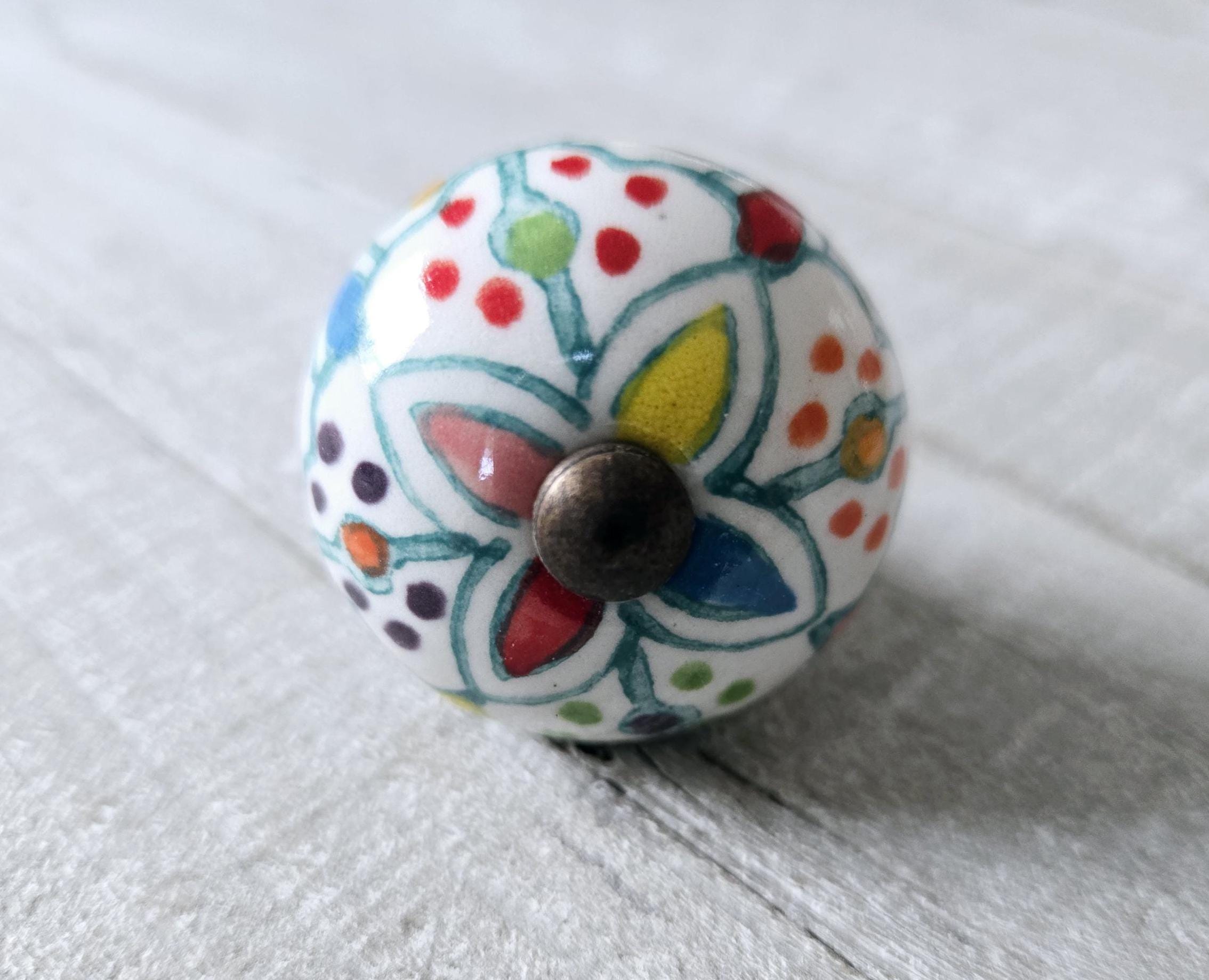 Rainbow Ball Drawer Pulls: Whimsical Cabinet Knobs - Etsy
