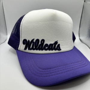 Wildcats Purple Foam Trucker Hat Official Affinity Licensed Product - K-State - Powercat